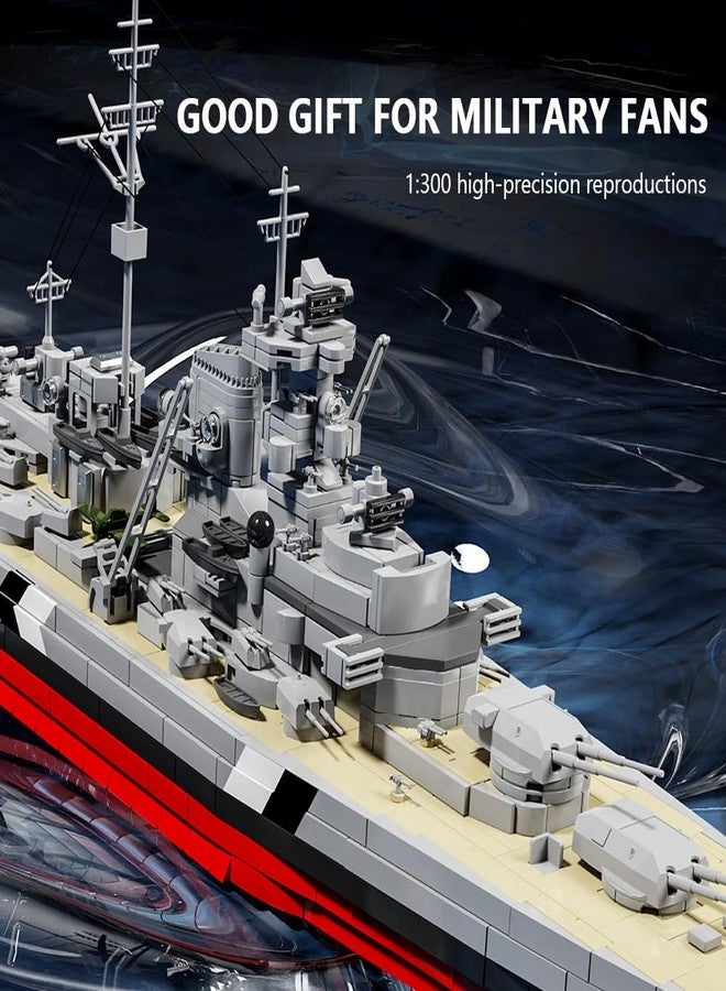 DUANT WW2 Bismarck Battleship Building Block Set, one of The Military Series Bismarck Large Warships, Suitable for Adult Collection-Level Display MOC Toy Gift Ship (39057) - Image 4