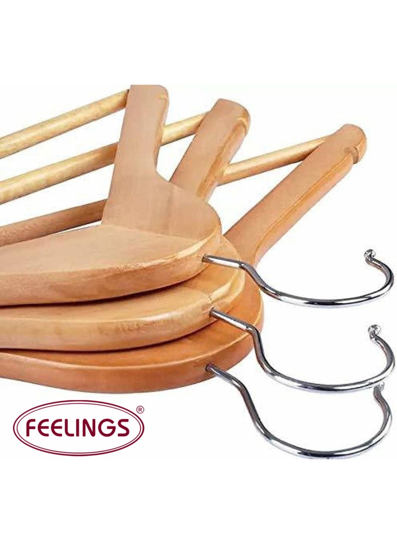 Feelings علّاقة مشاعر خشبية 6 قطع طبيعية  - Image 3