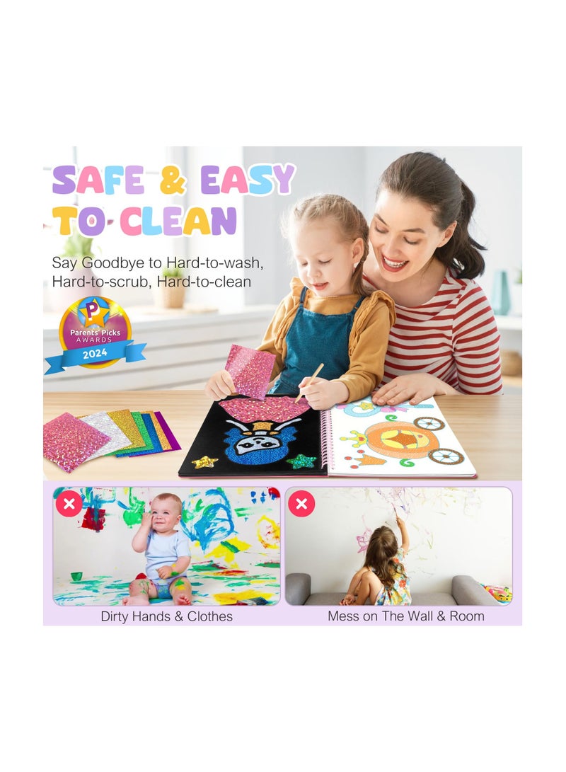 SYOSI Foil Fun DIY Creative Activity, Foil Art Fun Kit for Kids, Art & Craft Activity, No Mess Art Travel Toys Activity, Idea Gifts for Girls & Boys Ages 4, 5, 6, 7, 8, 9, Kids Craft Kits & Supplies - Image 4