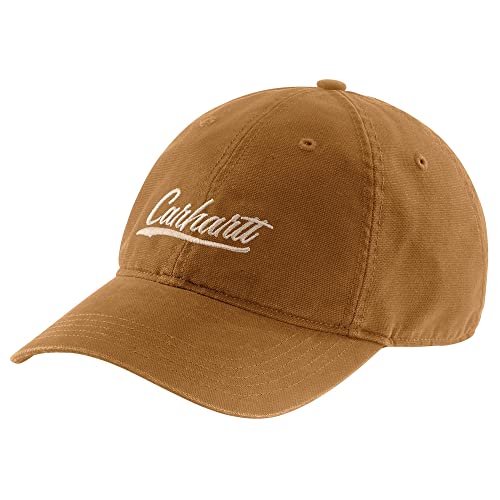 carhartt Canvas Script Graphic Cap Carhartt Brown - Image 1