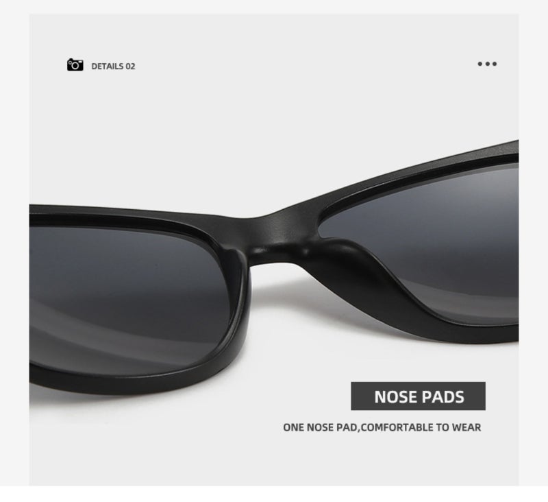 Men's classic sunglasses for fashion and leisure, suitable for driving, with polarized lenses to protect against UV rays and sun glare, ideal for sports. - Image 5
