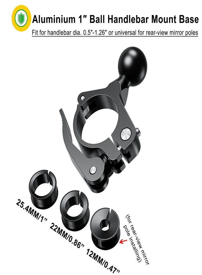 iMESTOU 1" Ram Ball Base Aluminum 1 inch Handlebar Ball Adapter Tool-free Installing Fit for Ram/iMESTOU Bike Phone Mounts (1) - Image 3