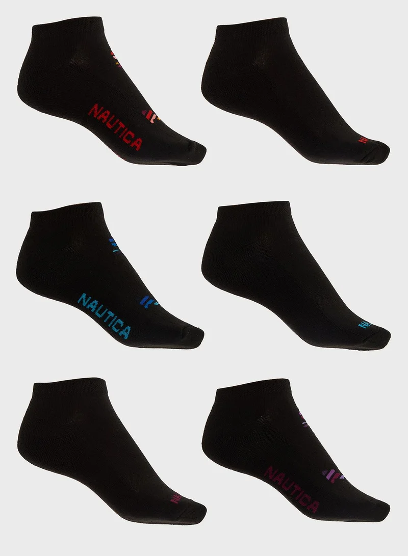 NAUTICA 6 Pack Athletic Low Cut Socks