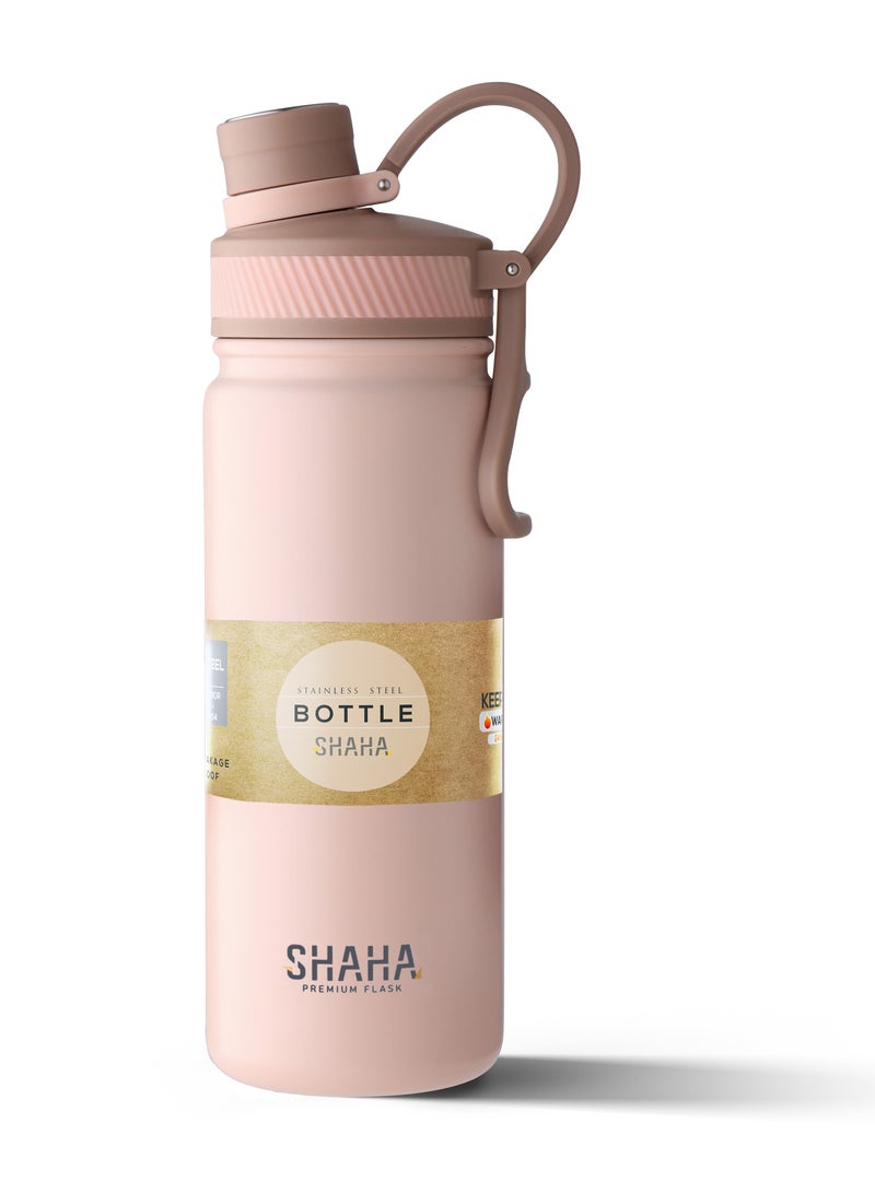 SHAHA SHAHA VACCUM BOTTLE SPORT 680 ML Pink - Image 1
