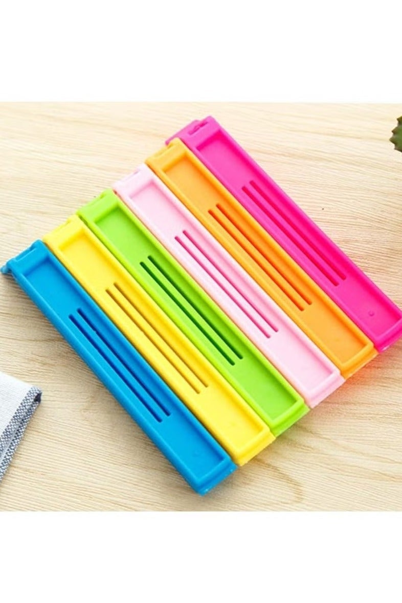 Hoasis 30 PCS Plastic Chip Clips for Food Packages, Curved Design Sealing Bag Clips for Food, Kitchen and Home, Assorted Size Plastic Bag Sealing Clips for Snack Coffee Potato Chip Food Storage Bag - Image 5