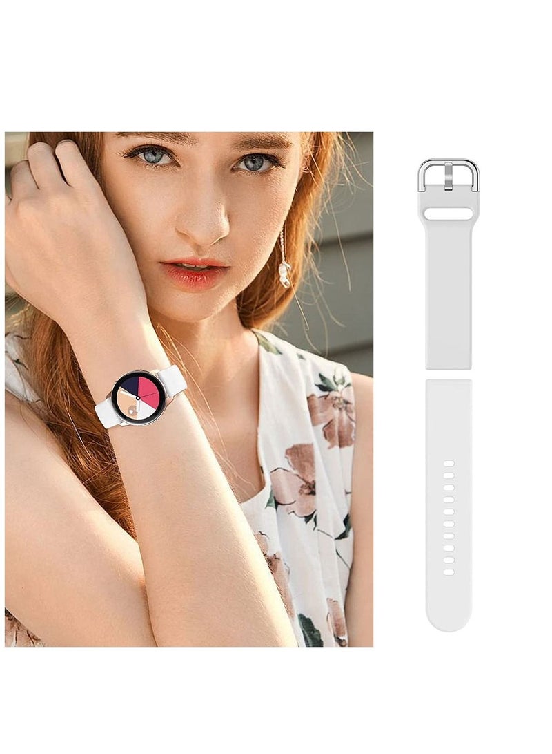 SYOSI Band Compatible with Samsung Galaxy Watch Active Active2 40mm 44mm Silicone Sports Wristband Replacement Compatible for Galaxy Watch 42mm Gear S2 Classic Gear Sport Smart Watch - Image 5