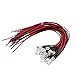 Evemodel 20pcs Pre Wired 5mm Warm White Led Lamp Light Set 12V 18V for Train Layout - Image 3