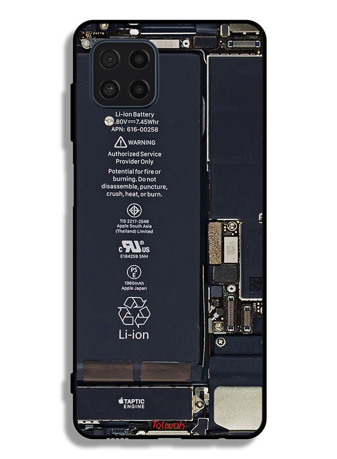 Tolwak Samsung Galaxy M22 Protective Case Cover Phone Circuit Pattern - Image 2