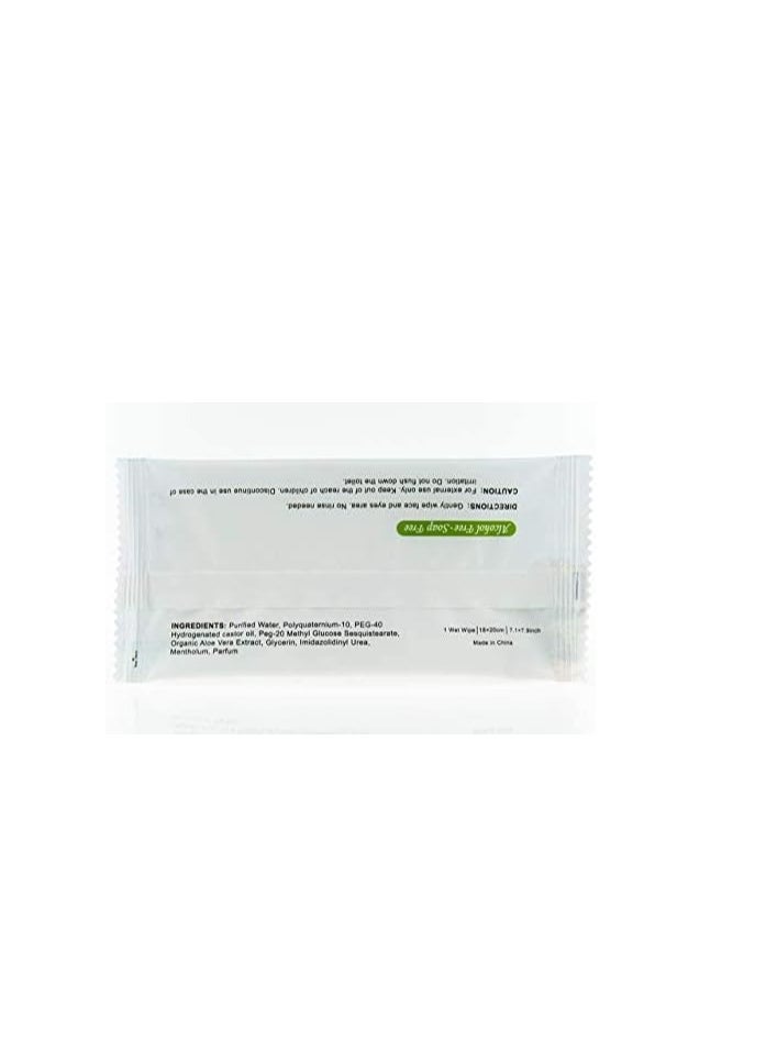 Travelwell - TRAVELWELL Makeup Remover Wipes Bulk, Individually Wrapped Natural Fresh Aloe Travel Packs Elderly Bathing Cleansing Wipes - 500 Count per Package | Travel Size Toiletries | Hotel Toiletries Bulk Set - Image 1