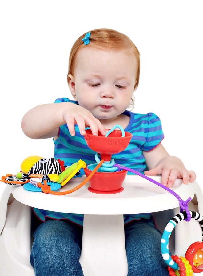 Grapple , Suction Cup Toys Holder for High Chair , Stroller and Teething Toys for Babies 6-12 Months. One of Your Baby Must Haves!  - Image 4