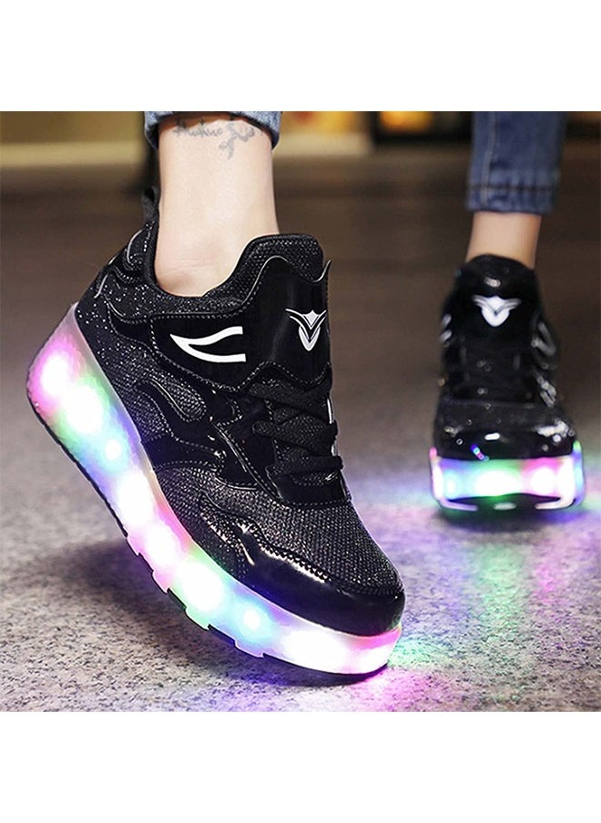 Arabest - LED Flash Light Fashion Shiny Sneaker Skate Shoes With Wheels And Lightning Sole - Image 1