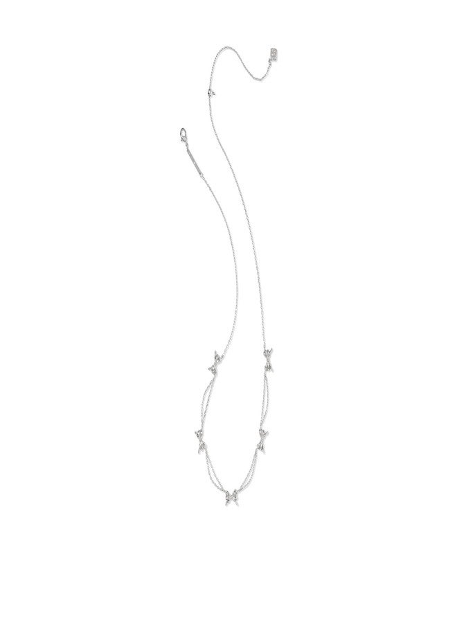 Kendra Scott Womens Bow Strand Necklace Silver One Size, - Image 2