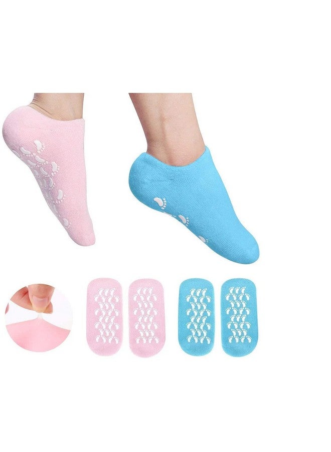 BLINE BLINE Spa Moisturizing Gel Socks For Dry Feet And Ankles - Helps Repair Cracked Skincare Gel Therapy And Softens Feet (1 Pair) - Image 1