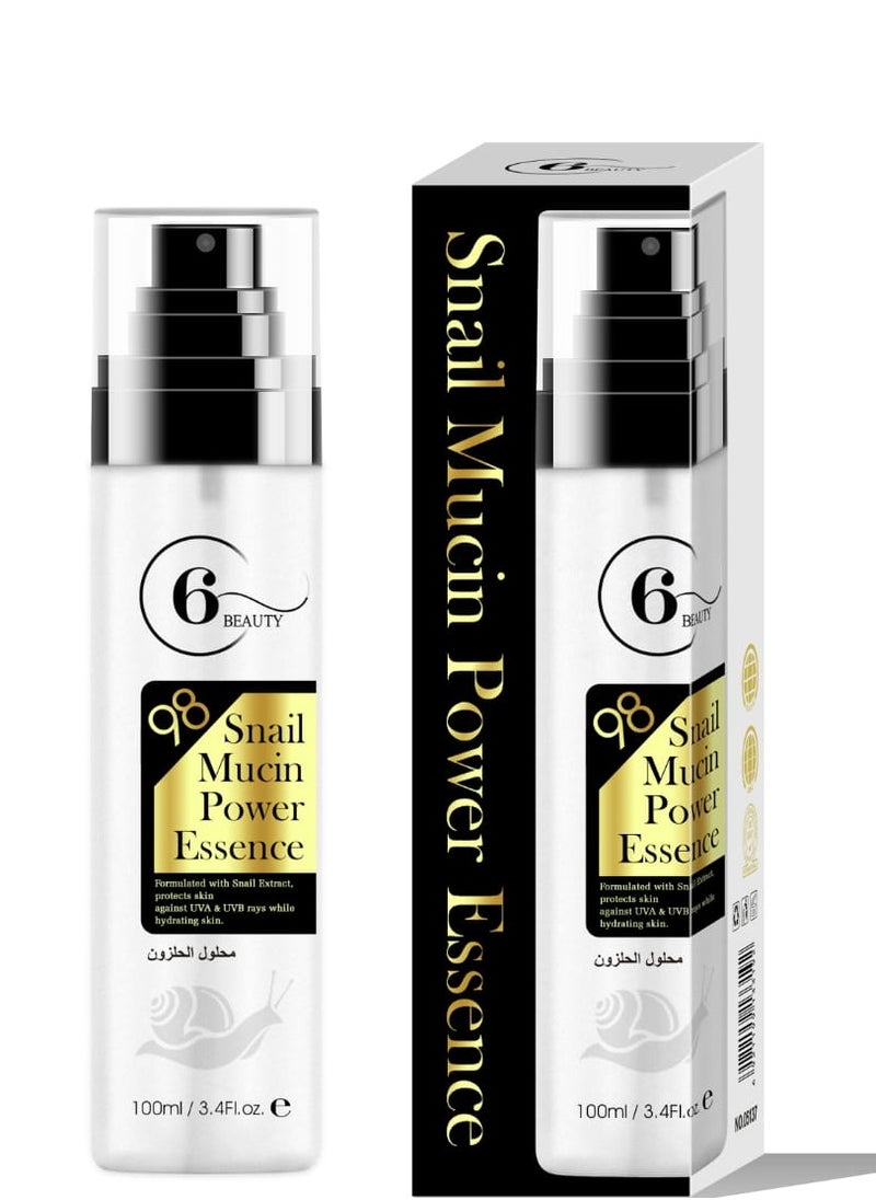 6 BEAUTY - Snail Mucin Power Essence  Two Pieces 100 ML - Image 1