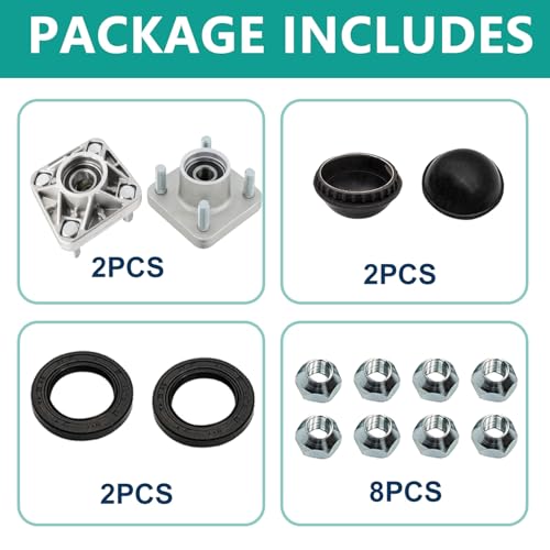 Drive-up Golf Cart Front Wheel Hub for Yamaha G2/G8/G9/G14/G16/G19/G22/G29 Drive Models, OEM JG5-WF511-10-00 JG5-WF511-00 - Image 4