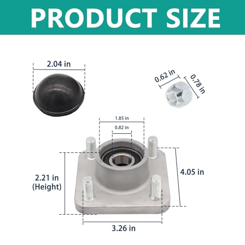 Drive-up Golf Cart Front Wheel Hub for Yamaha G2/G8/G9/G14/G16/G19/G22/G29 Drive Models, OEM JG5-WF511-10-00 JG5-WF511-00 - Image 3