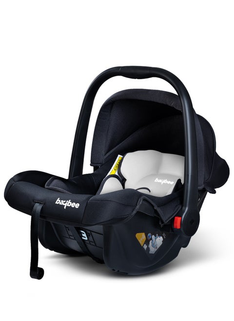 BAYBEE 3 in 1 Multi Purpose Baby Carry Cot n Car Seat with Handle, Canopy, Adjustable Handle, 3 Point Safety Belt Rocker for Infant Baby Carry Cot for New Born Baby 0 to 15 Months Grey