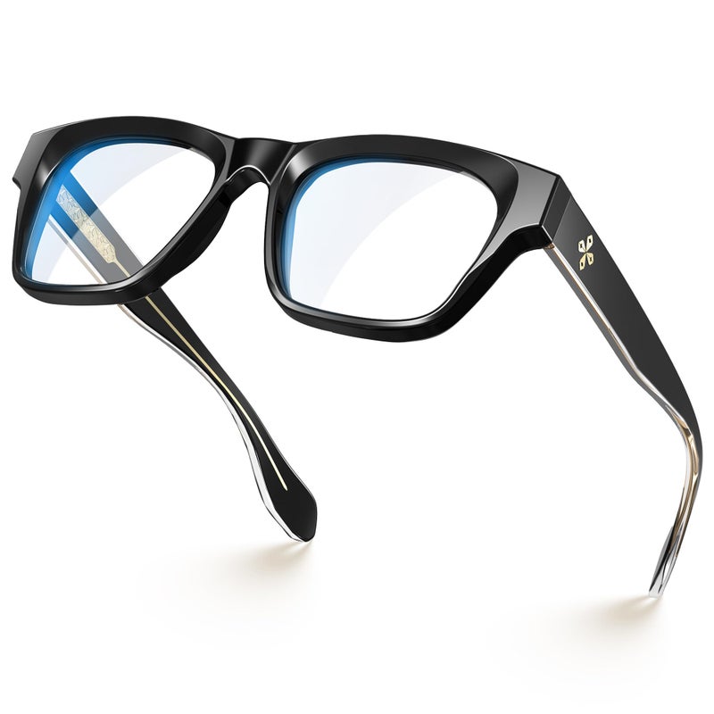 VISOONE Stylish Frame in Multiple Colors Blue Light Blocking Glasses for Men Women BONA