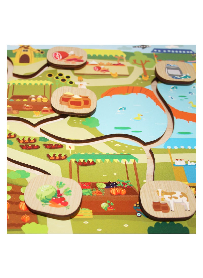 FOFA FOFA Wooden Maze Puzzle -Market  - Image 2