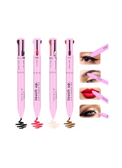 4 in 1 Makeup Pen  Refillable Makeup Pen for Easy Travel  Portable Makeup Set with Colored Eyeliner Brow  Lip Liner  Highlighter  CrueltyFree Beauty ParabenFree Makeup Pen