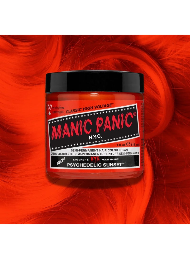 Manic Panic Classic High Voltage Semi-Permanent Hair Color Cream Psychedelic Sunset 118ml - Image 3