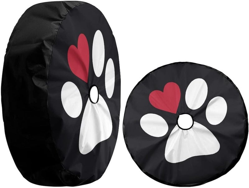 Delerain Dog Paw Print Spare Tire Cover - Image 3