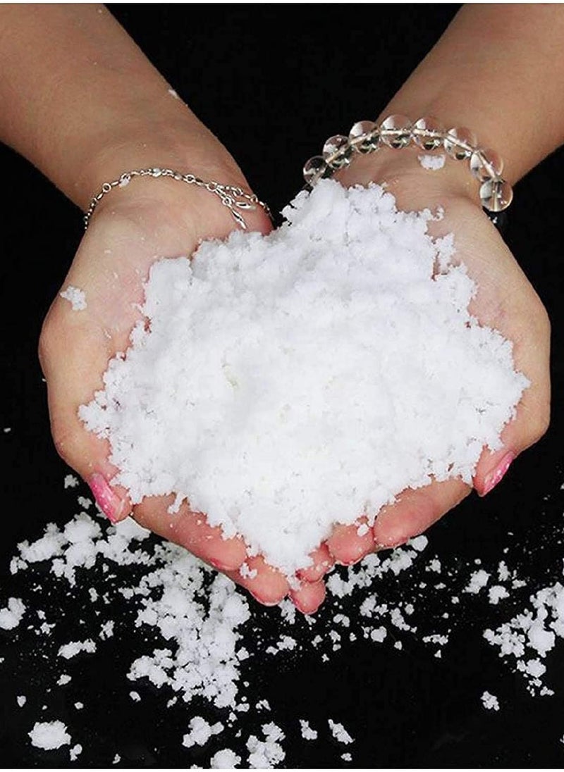Seemo - Instant Snow Powder 9 oz Artificial Snow for Christmas Tree Decoration and New year，Fake Snow Decoration Village Displays Holiday Winter Crafts Snow Play Cloud Slime - Image 1