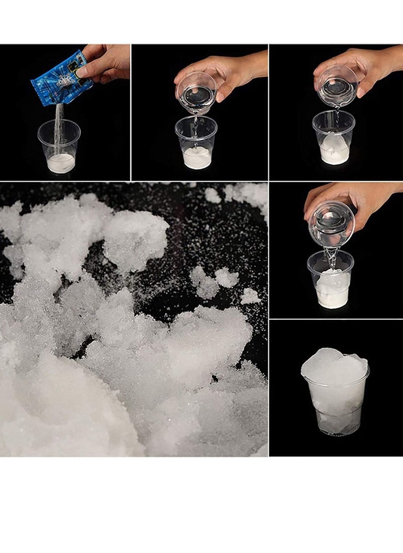Seemo - Instant Snow Powder 9 oz Artificial Snow for Christmas Tree Decoration and New year，Fake Snow Decoration Village Displays Holiday Winter Crafts Snow Play Cloud Slime - Image 1