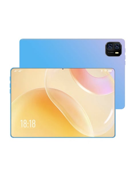 HD Tablet Computer, 5G Full Network Dual Camera Smart Touch Pad, High Definition Large Display Touch Screen Android Learning Pad For Study And Entertainment, (1pc, Blue, 16G Plus 512G With Leather Case, Mouse, Keyboard, Stylus)