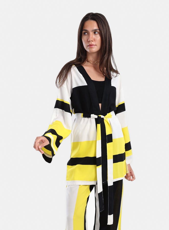 Carina Tritone Open Front Cardigan - Image 1
