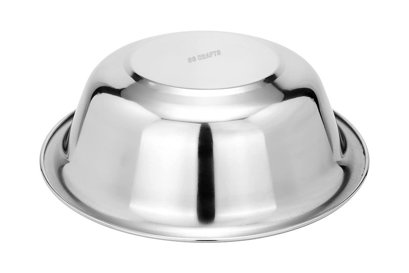 SG CRAFTS Heavy Gauge Stainless Steel Multipurpose Basin Bowl/Mixing Bowl/Atta Parath - 1 Unit (2 Liter (28 cm)) - Image 5