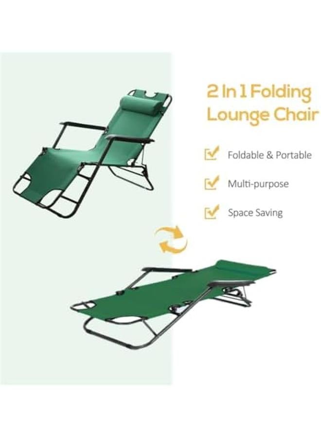 Al Safi Multi Use Lounge Chair 2 In 1 Chair Or Bed For Beach Pool And Patio - Image 4