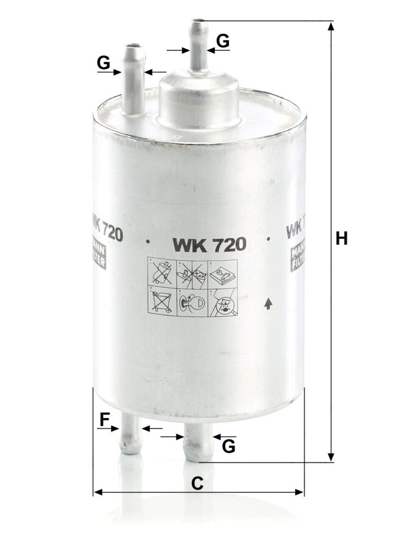MANN FILTER Fuel filter-  WK720 - Image 1