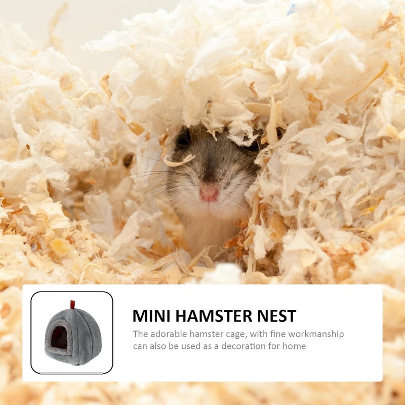 GALPADA Mini Hamster Sleep Nest Soft Warm Pet Bed for Guinea Pig Squirrel Small Animal Winter Cage Nest Random Color - Image 4