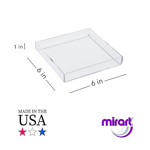 Mirart Clear Acrylic Tray (6 x 6) - Image 3