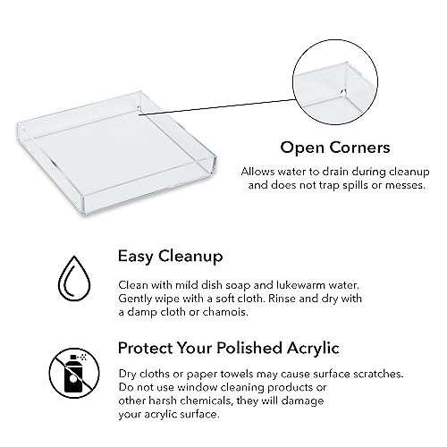 Mirart Clear Acrylic Tray (6 x 6) - Image 2