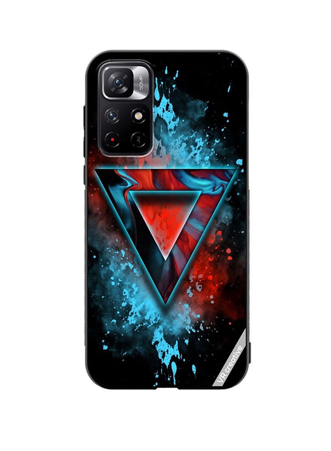 Protective Case Cover For Xiaomi Redmi Note 11T 5G Logo Design Multicolour