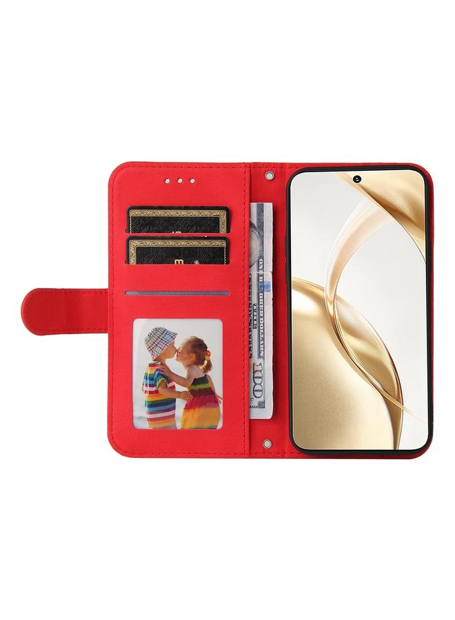 S-TOP Case For Honor 200 Skin Feel Life Tree Metal Button Leather Phone Case - Image 4