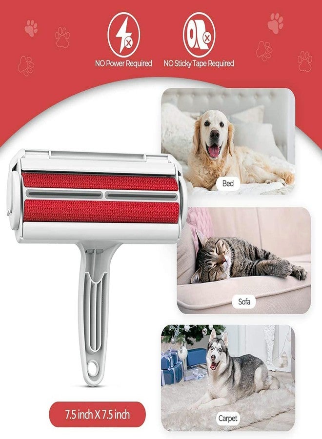 TTRCB Pet Hair Remover Roller - Dog & Cat Fur Remover with Self-Cleaning Base - Efficient Animal Hair Removal Tool Cat Dog Hair Remover for Couch Furniture Car Seat Carpet and Bedding - Image 2