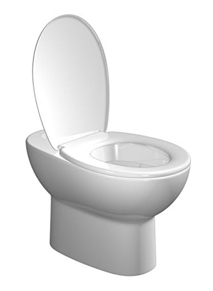 تاتاي غطاء مقعد المرحاض العالمي القياسي باللون الأبيض - Image 3