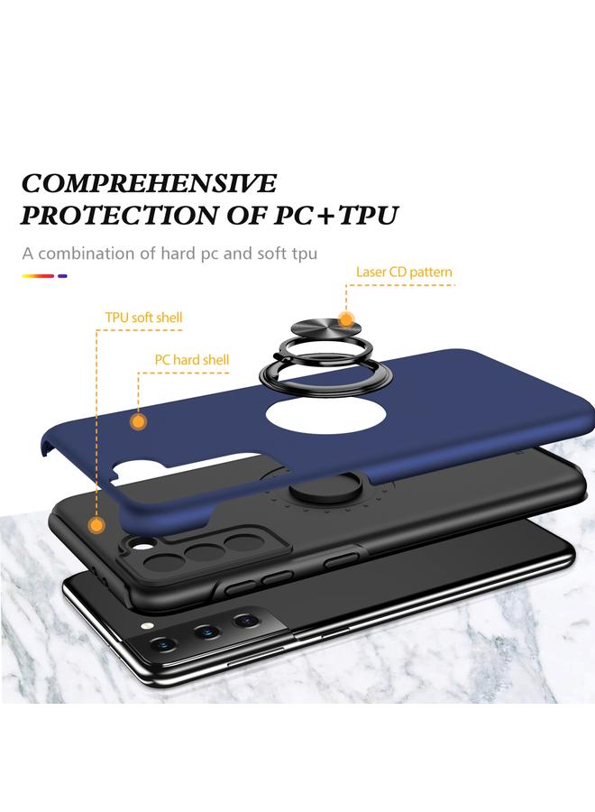 إيروريكس جراب لهاتف Samsung Galaxy S21+ 5G PC + جراب واقٍ مغناطيسي مقاوم للصدمات من مادة TPU مع حامل حلقي غير مرئي - Image 2