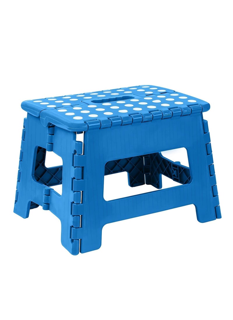 Womdee Foldable Step Stool for Kids, Womdee Collapsible Toddlers Stool for Potty Training, Bathroom, Kitchen, Bedroom, Toy Room and Living Room. Toilet Stools with Soft Anti-Slip Grips for Safety  - Image 1
