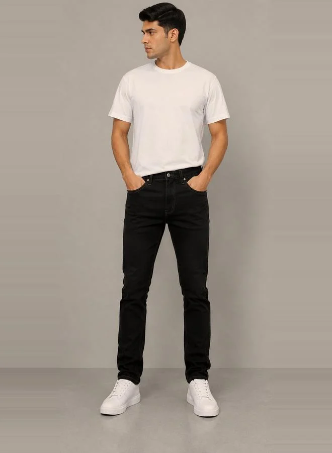 Take Two Men Slim Fit Mid Rise Jeans By Falcon
