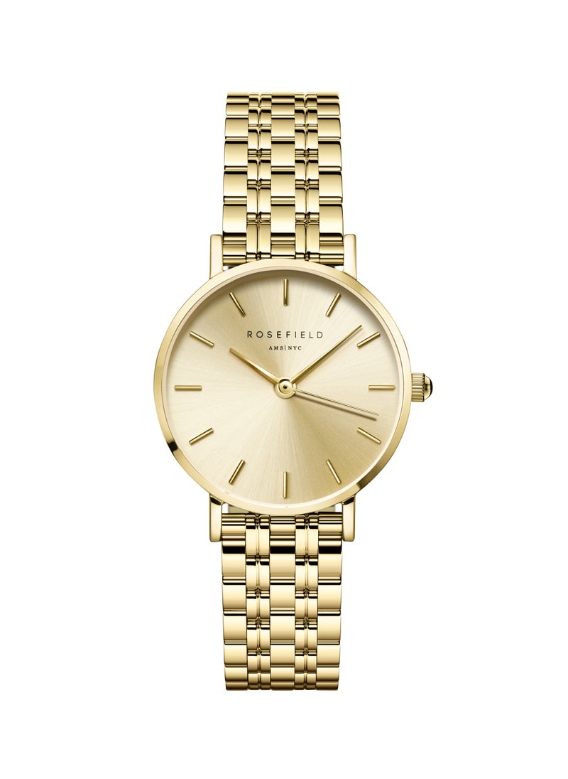 RoseField Rosefield Small Edit Champagne Steel Gold Women Watch - SCGSG-S05  - Image 1