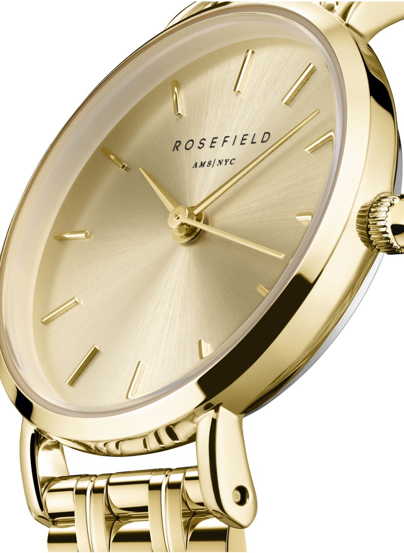 RoseField Rosefield Small Edit Champagne Steel Gold Women Watch - SCGSG-S05  - Image 2