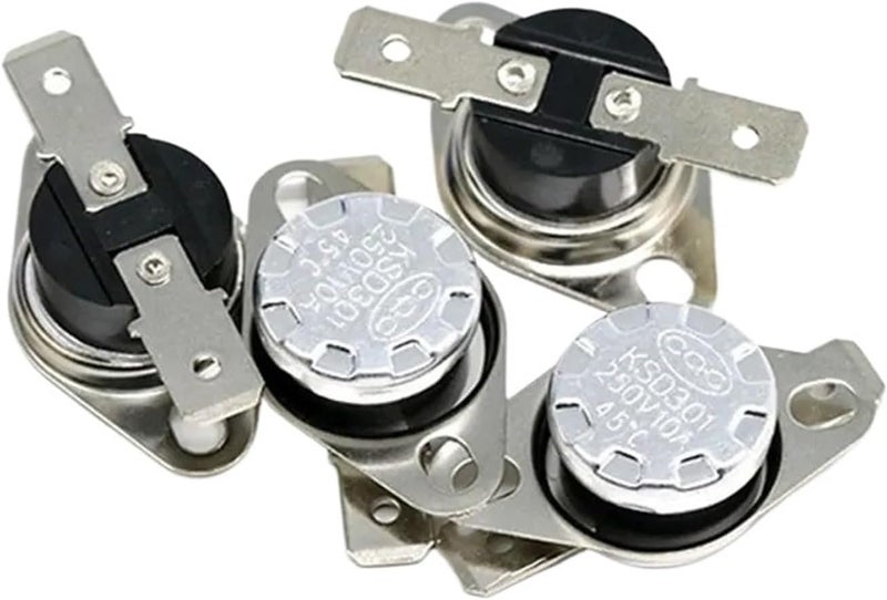 Bimetal Thermostat KSD301 0C~350C Temperature Switch Thermal Control 85C 95C 105C 125C 135C 145C 180C 250C 300C 350C Degree(135 Degree,Normal Close(NC)) - Image 1