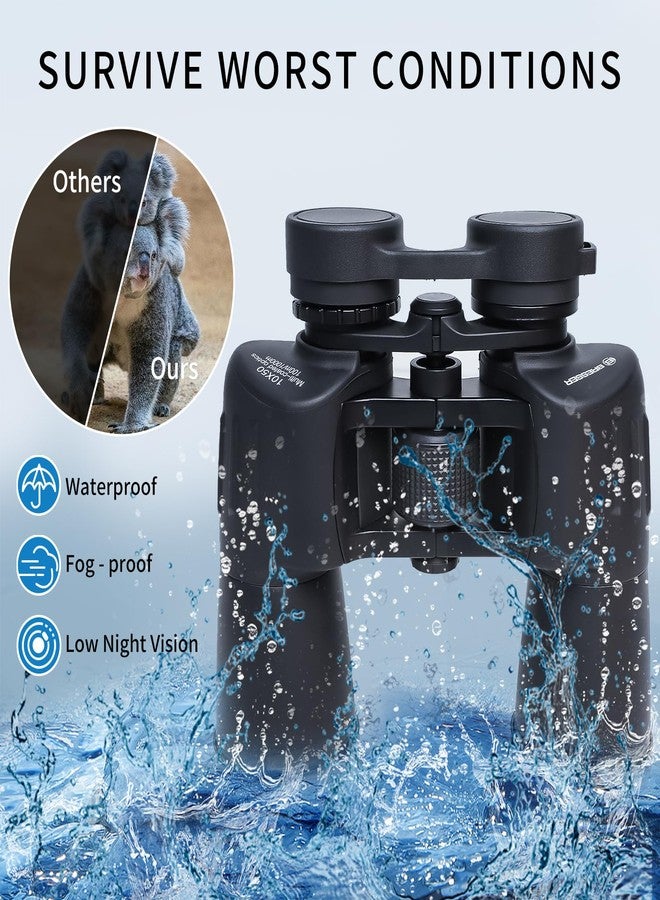 BRESSER SNIPER Series 20x50 Binoculars for Adults Teenagers, High Power Binoculars Telescope for Hunting Bird Watching Travel Football Games with Carrying Case and Strap - Image 5