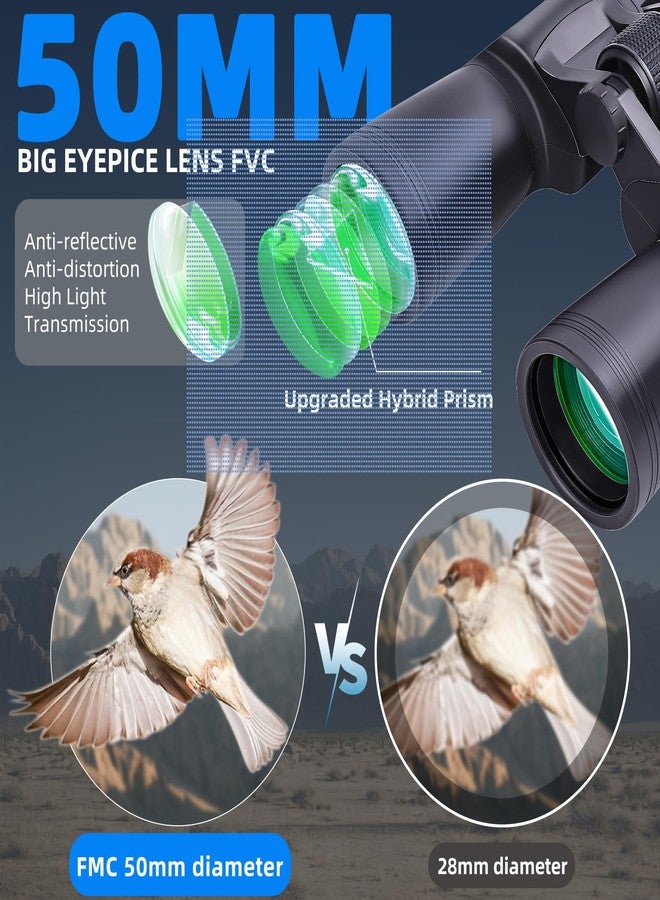 BRESSER SNIPER Series 20x50 Binoculars for Adults Teenagers, High Power Binoculars Telescope for Hunting Bird Watching Travel Football Games with Carrying Case and Strap - Image 3