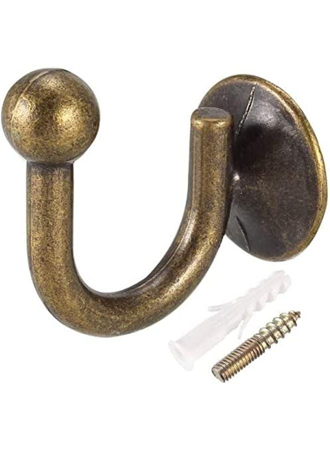 Bronze Decorative Window Curtains Retention Bracket Wall Mount Hanging Hook 4pcs 1 6 Inch Length - Image 2