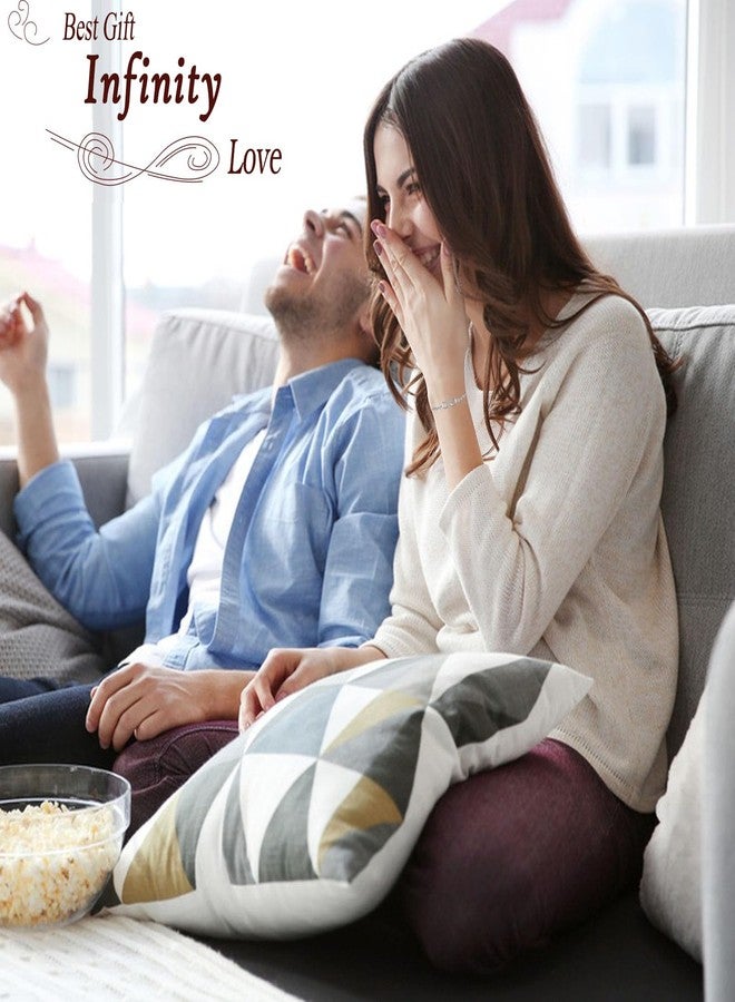 DESIMTION هدايا ديسيمشن للنساء الزوجة الصديقة، سوار قلب اللانهاية للنساء، هدية مجوهرات عيد الميلاد عيد الميلاد، هدايا صغيرة لها، أفضل صديقة أخت ابنة - Image 2